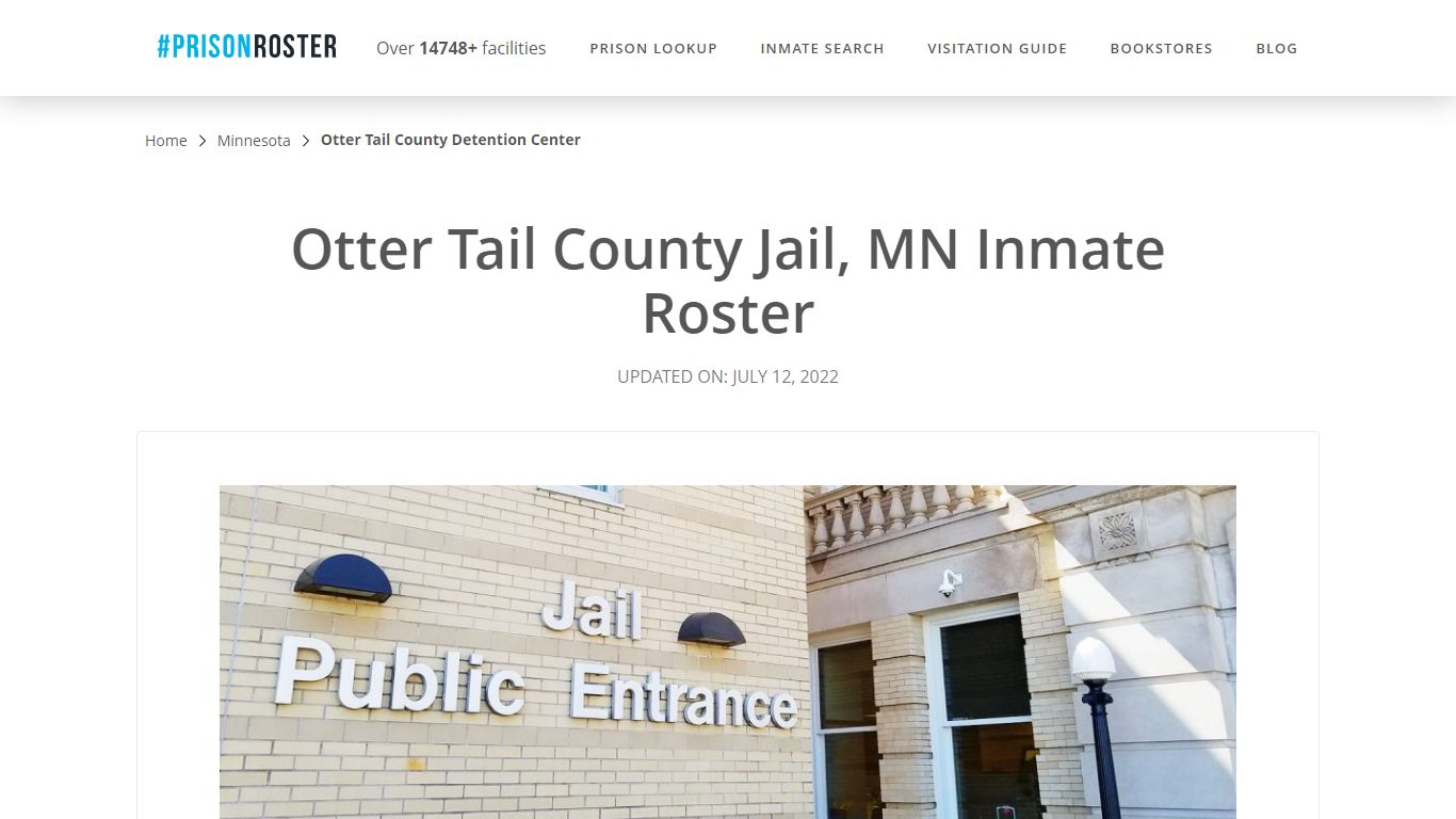 Otter Tail County Jail, MN Inmate Roster